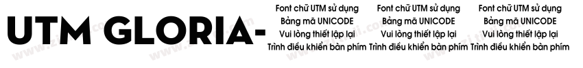 UTM Gloria字体转换